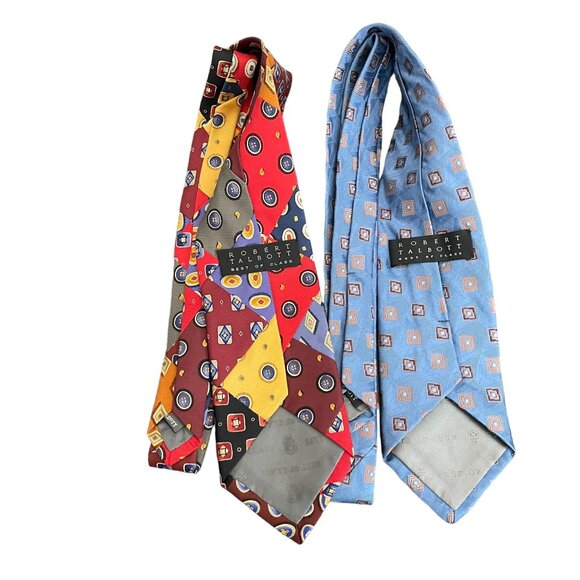 Robert Talbott Best Of Class Lot Of 2 Men's Silk Necktie - Picture 2 of 5